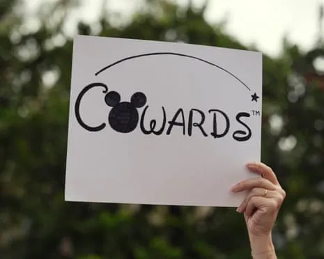 Scores Rally Near Disney Headquarters Regarding ‘Un-American’ Jimmy Kimmel Cancellation